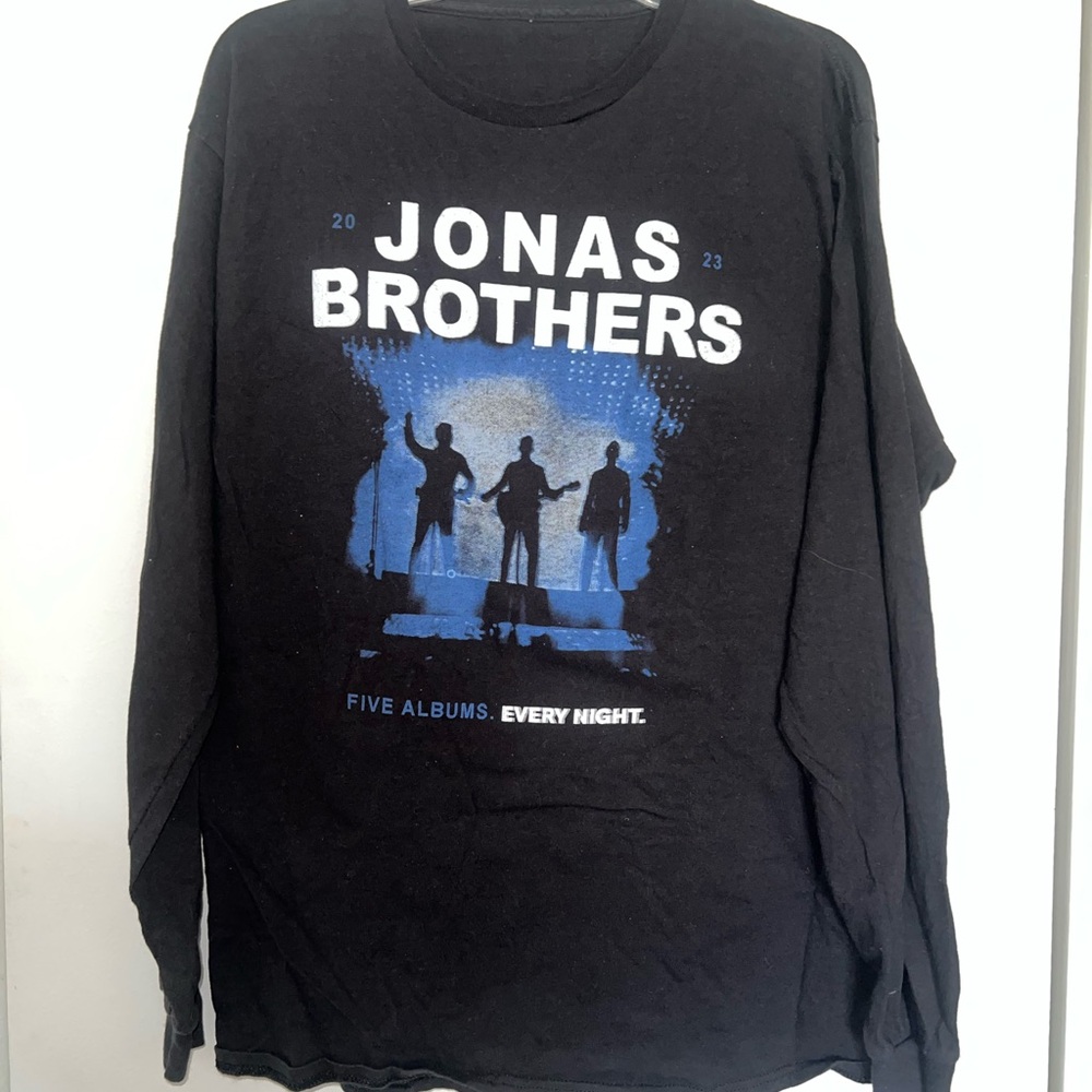Black Jonas Brothers Graphic Long Sleeve Shirt